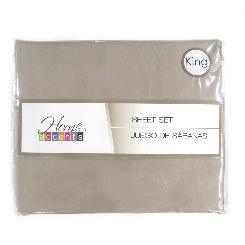 Sabana Home Accents Set de 4 Piezas - KING