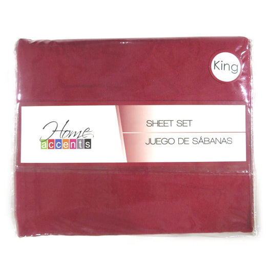 Sabana Home Accents Set de 4 Piezas - KING