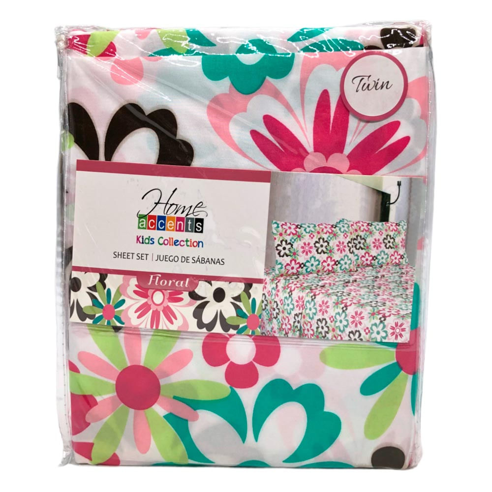 Juego de Sábanas Floral Home Accents 4 Piezas - FULL