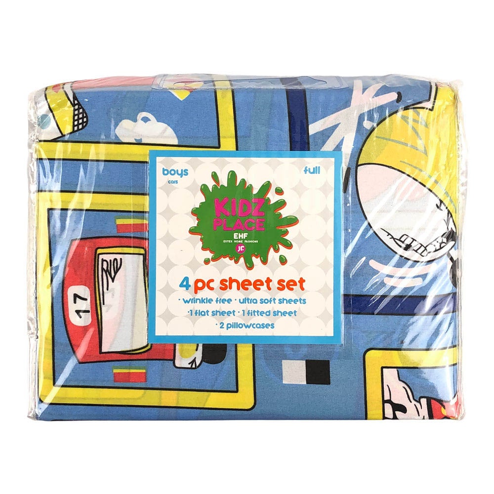 Sabana Estex Infantil Cars 4 piezas Multicolor - FULL