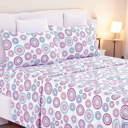 Juego de Sábana Bubble 3 Piezas Home Accents de Microfibra - Twin