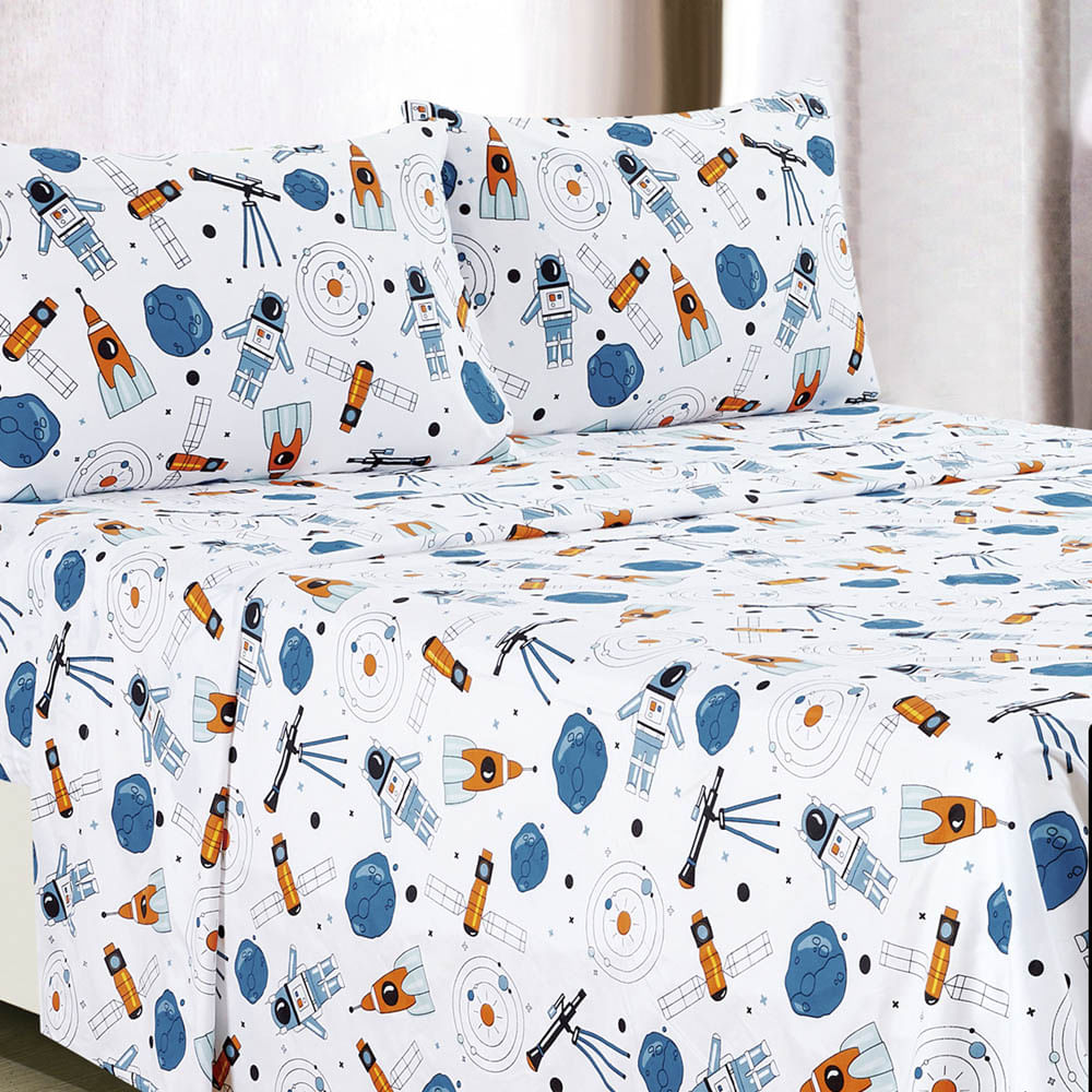 Juego de Sábana Astro Home Accents Microfibra de 4 Piezas - Queen