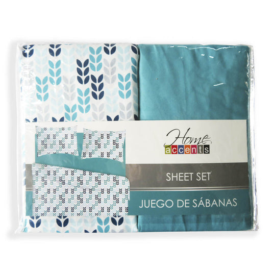 Sabana Florence Home Accents Set de 4 Piezas - QUEEN