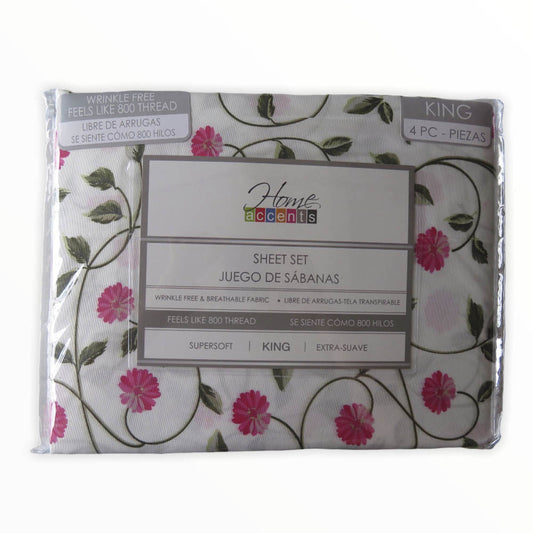 Sábanas Chicago Home Accents 4 Piezas - KING