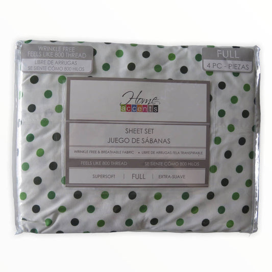 Sábanas Dots Home Accents 4 Piezas - FULL