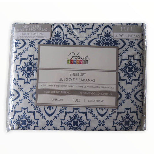 Sábanas London Home Accents 4 Piezas - FULL