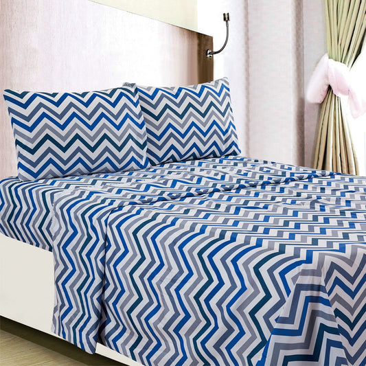 Sábana Home Accents Stripes 4 Piezas - FULL