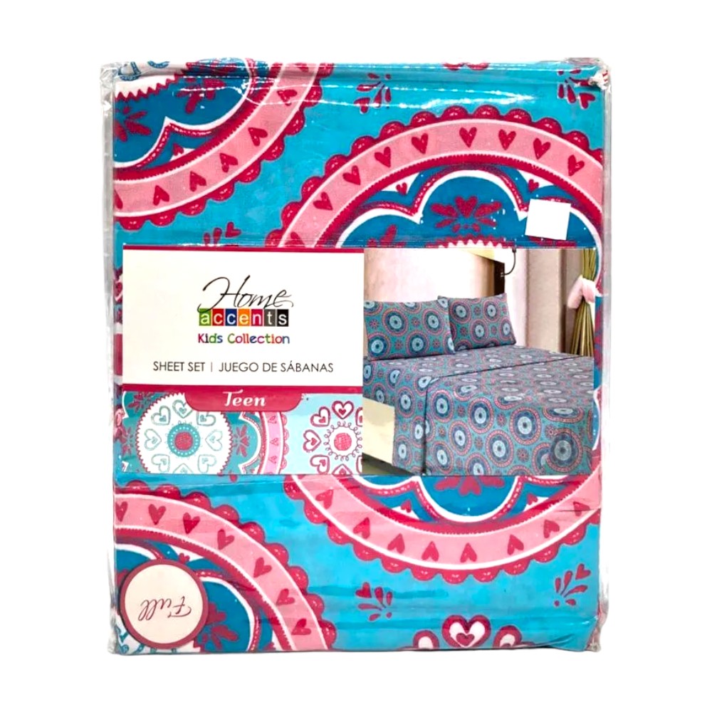 Juego de Sábana Teen Infantil Home Accents de 4 Piezas - Full