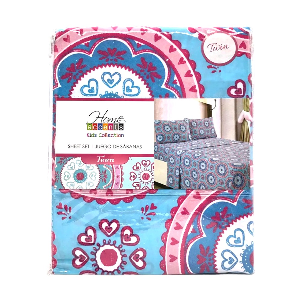 Juego de Sábana Teen Infantil Home Accents de 3 Piezas - Twin