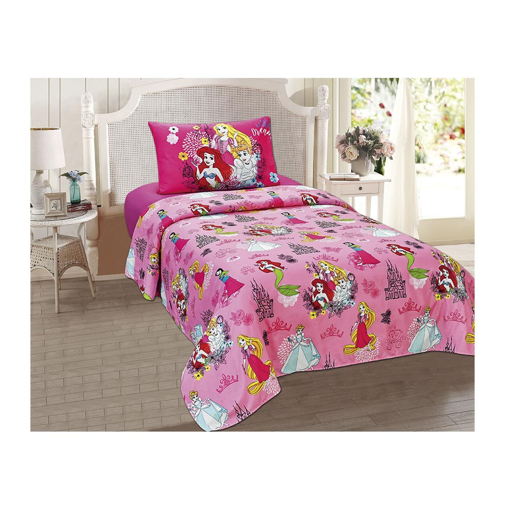 Juego de Sábanas Disney Princesa Infantil - TWIN