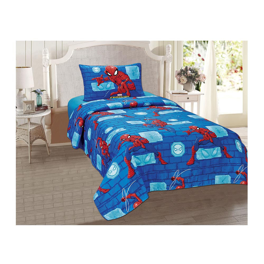 Juego de Sábanas Marvel Spiderman Infantil - TWIN