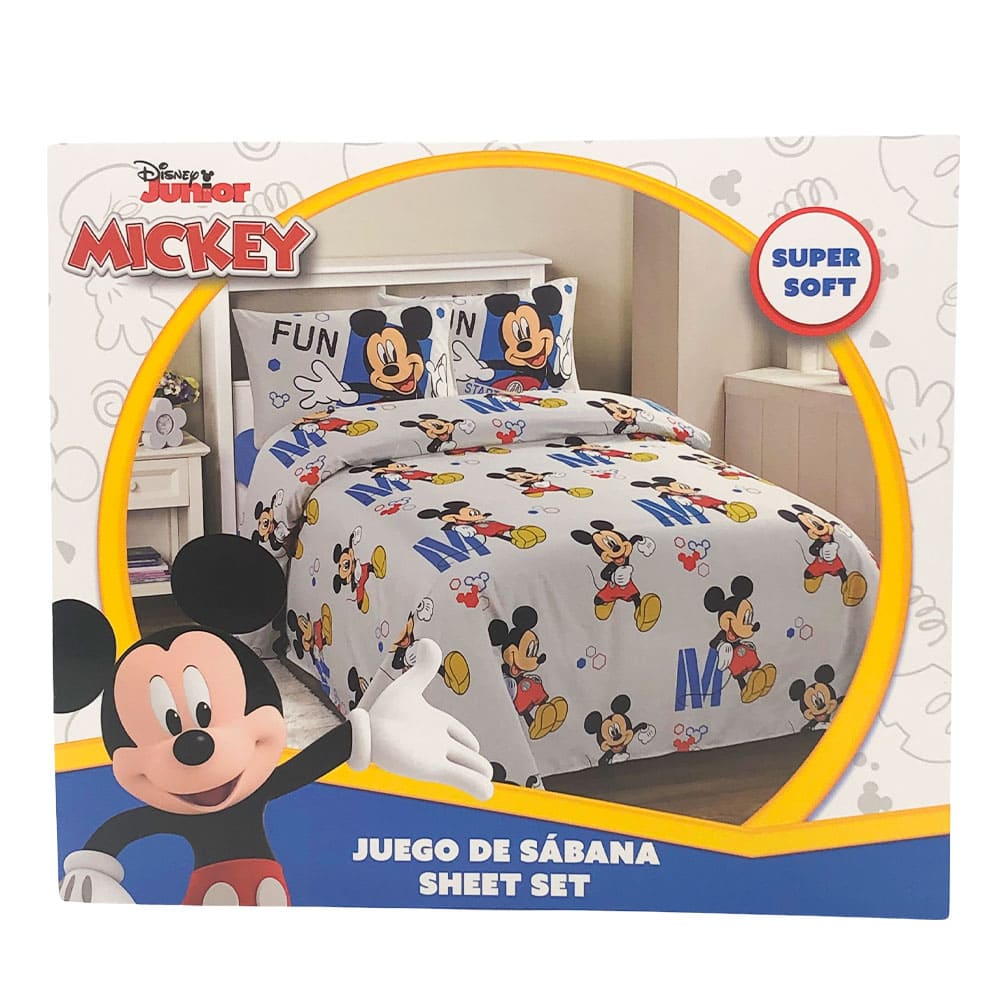 Juego de Sábana Mickey Mouse Infantil - Full