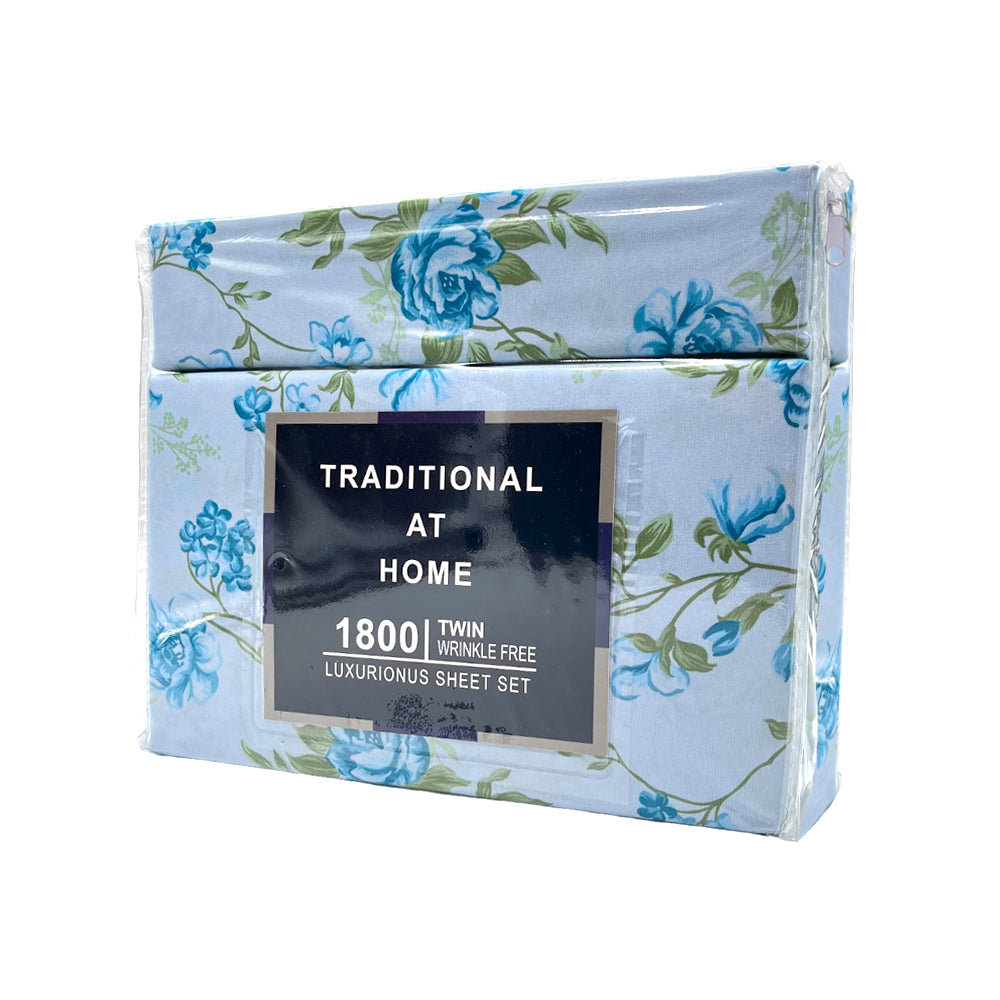 Juego de Sábana Twin / Hotel Suites / Set de 4 Piezas Estampada / Surtido