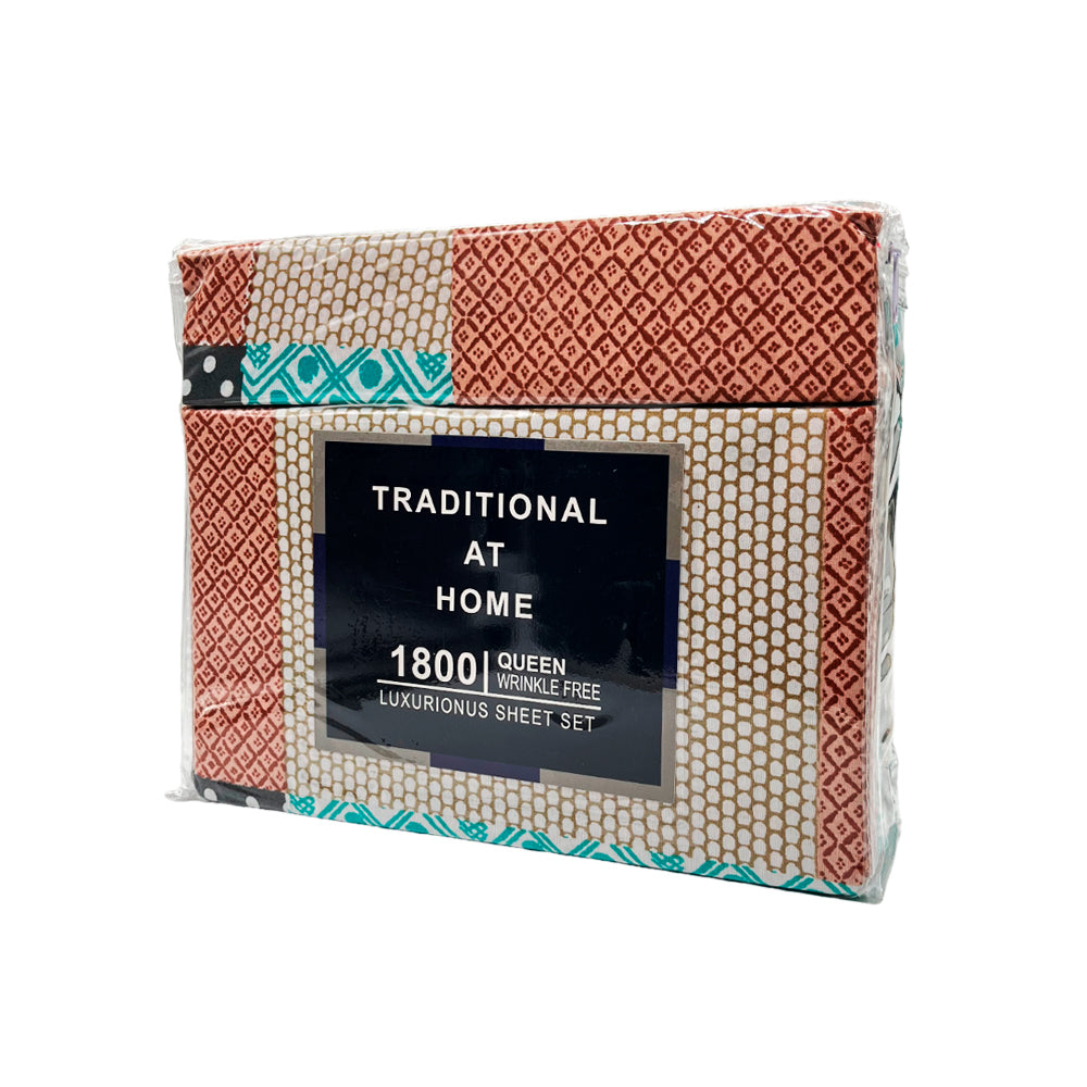 Juego de Sábanas Queen / Hotel Suites / Set de 4 Piezas / Estampada / Surtido