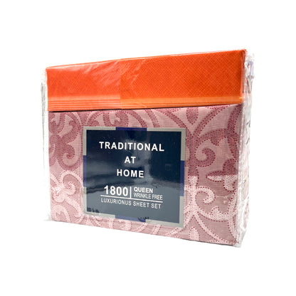 Juego de Sábanas Queen / Hotel Suites / Set de 4 Piezas / Estampada / Surtido