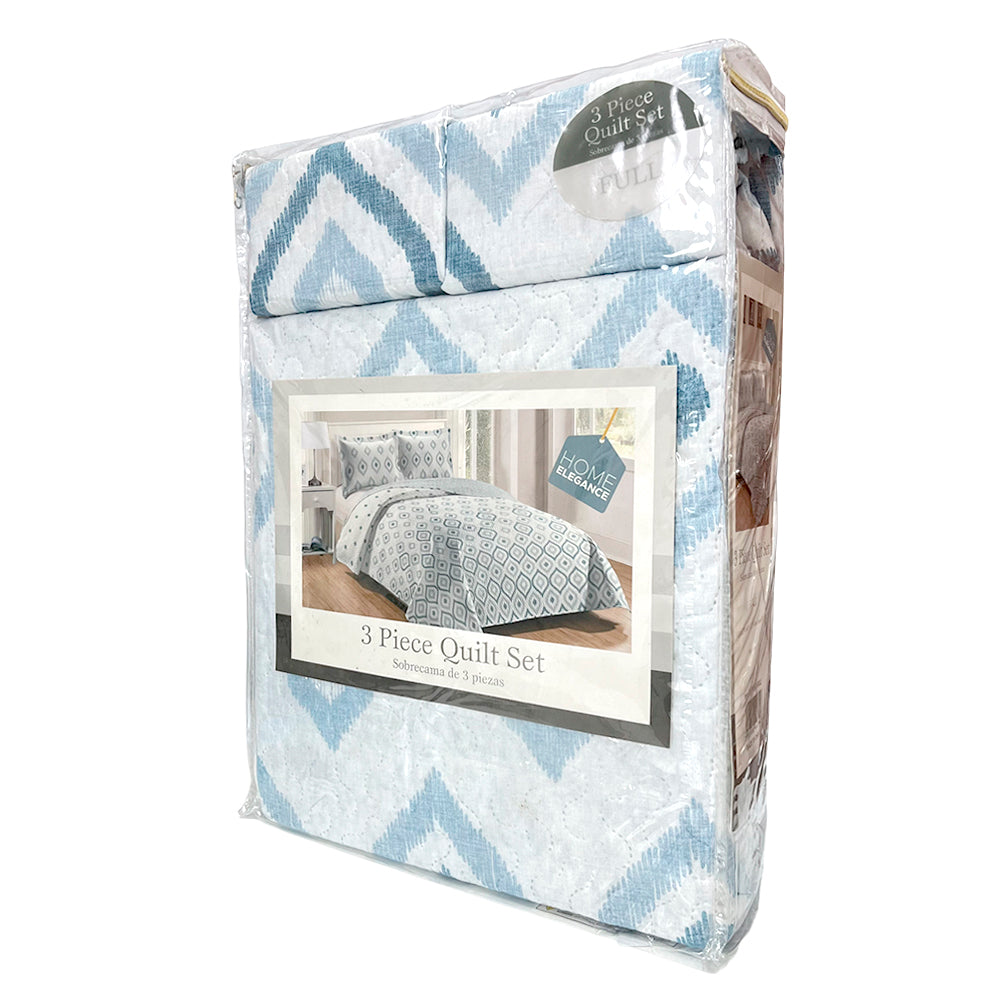 Sobrecama Full Home Elegance Set 3 Piezas / Estampada / Surtida