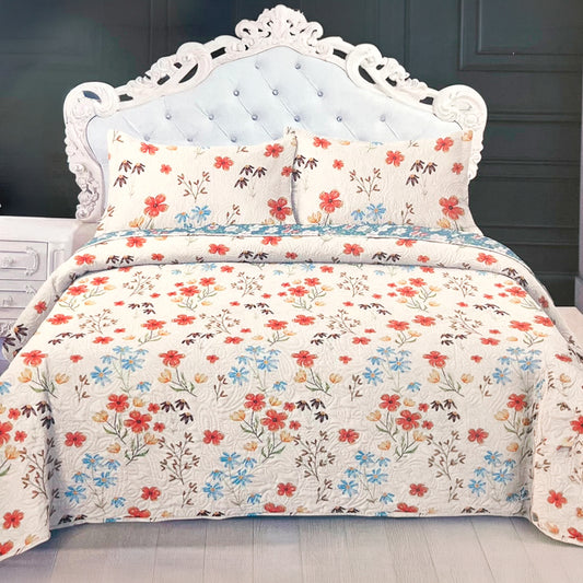 Sobrecama Home Elegance Queen - Estampada 3 Piezas / Surtido