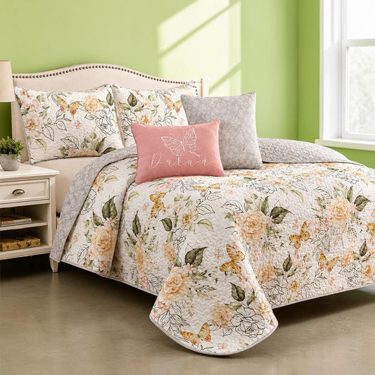 Juego de sobrecama King reversible Luxury Charlize