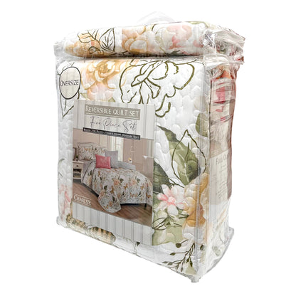 Juego de sobrecama Queen Charlize 5 piezas Luxury