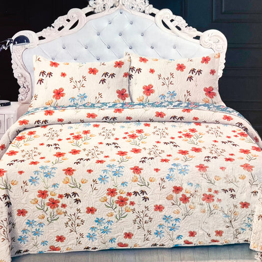 Sobrecama Home Elegance Full - Estampada 3 Pzas / Surtido