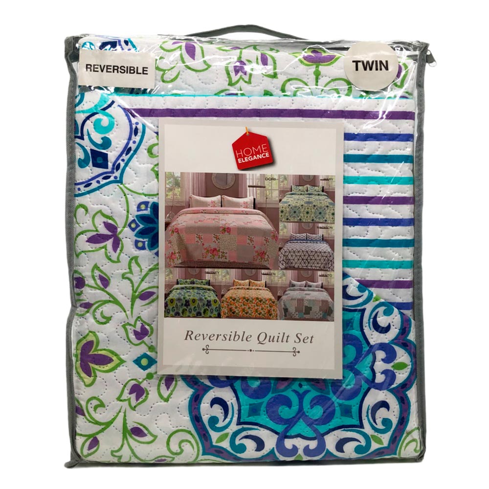 Sobrecama Twin Home Elegance Estampado 2 Piezas - Surtido