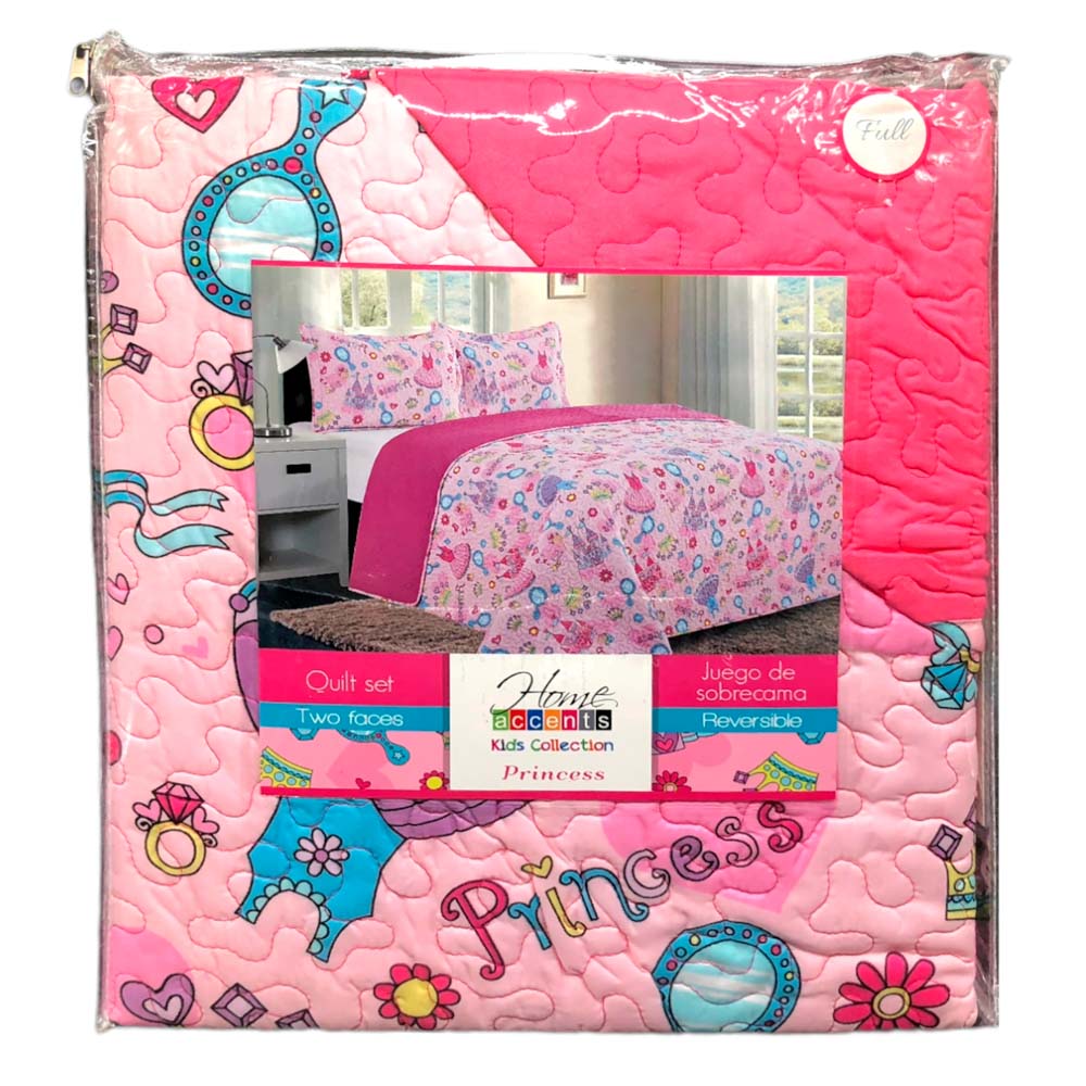 Sobrecama Princess Home Accents Reversible Infantil - FULL