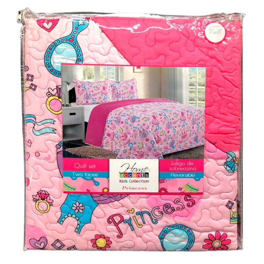 Sobrecama Princess Home Accents Reversible Infantil - FULL