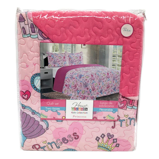 Sobrecama Princess Home Accents Reversible Infantil - Queen