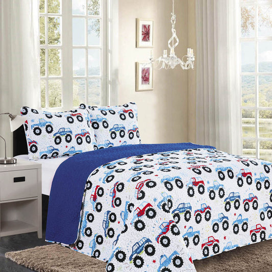 Sobrecama Cars Home Accents Reversible de 3 Piezas - Queen