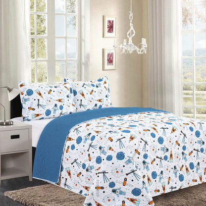 SOBRECAMA QUEEN ASTRO INFANTIL REVERSIBL