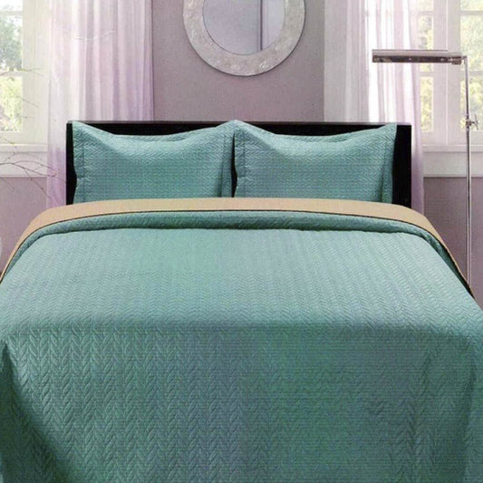 Sobrecama Reversible Home Accents Set de 3 Piezas - FULL