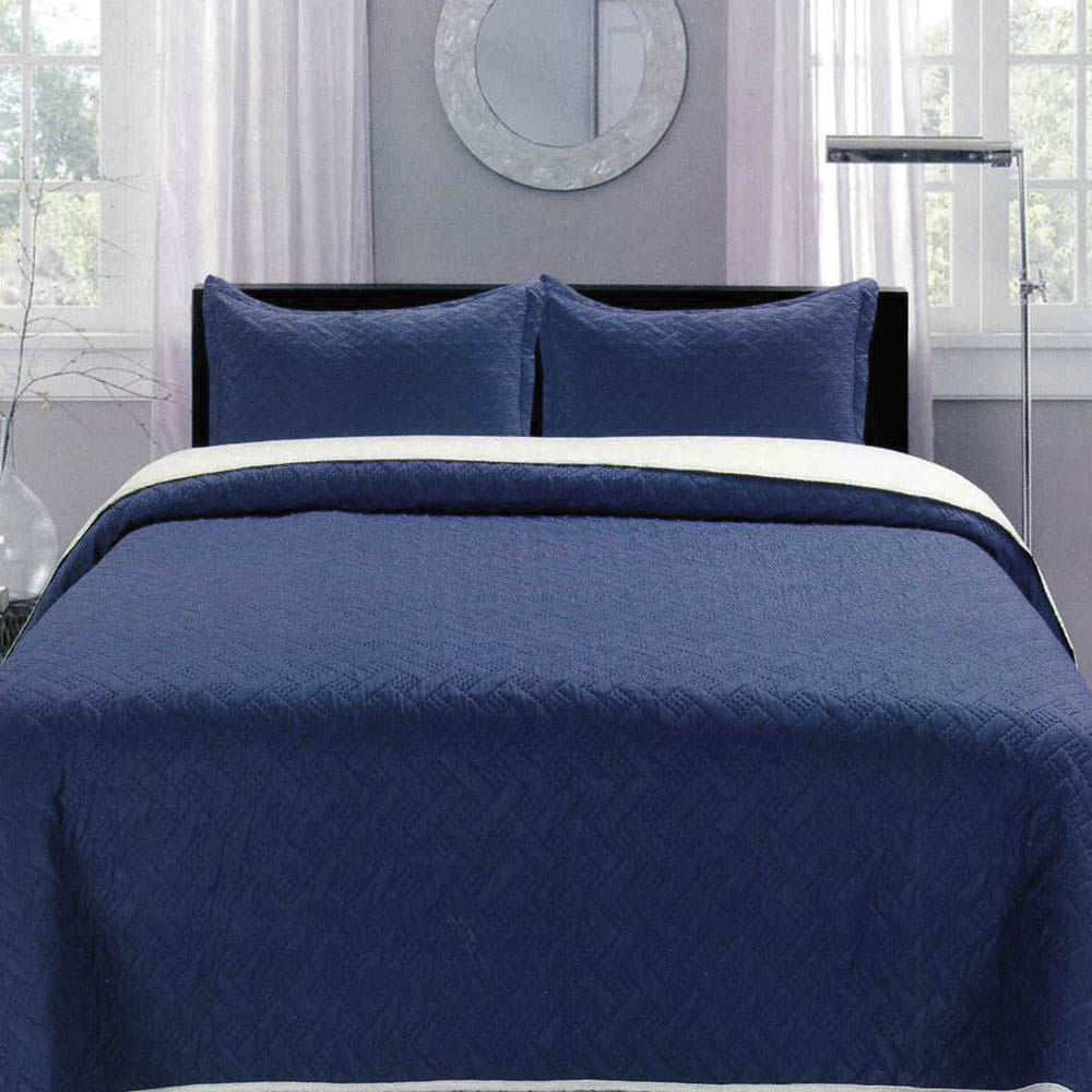 Sobrecama Reversible Home Accents Set de 3 Piezas - FULL