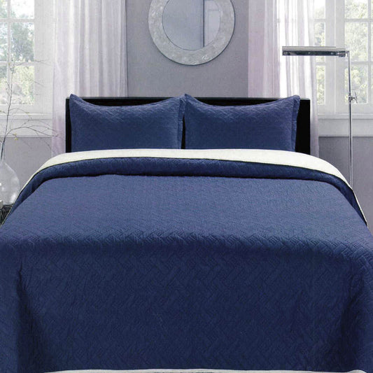 Sobrecama Reversible Home Accents Set de 3 Piezas - FULL