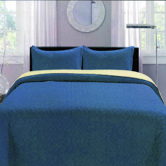 Sobrecama Reversible Home Accents Set de 3 Piezas - KING