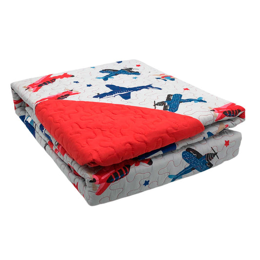 Sobrecama Home Accents Airplane 3 Piezas - FULL