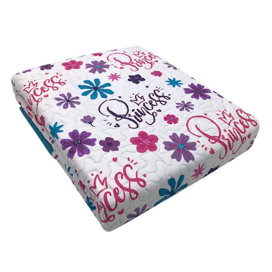 Sobrecama Home Accents Flower Princess 2 Piezas - TWIN