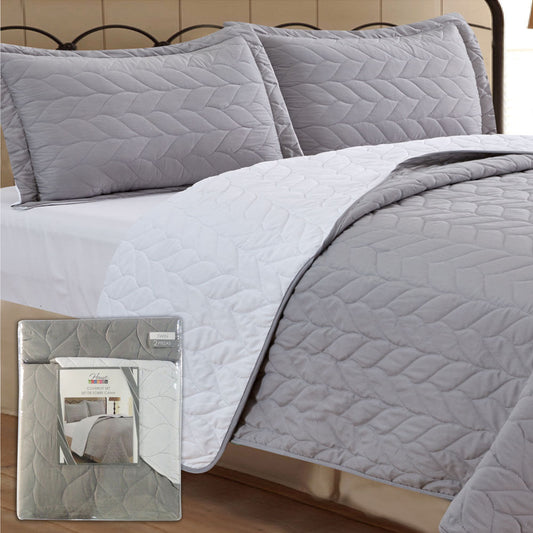 Sobrecama Home Accents de 2 Piezas Gris - TWIN