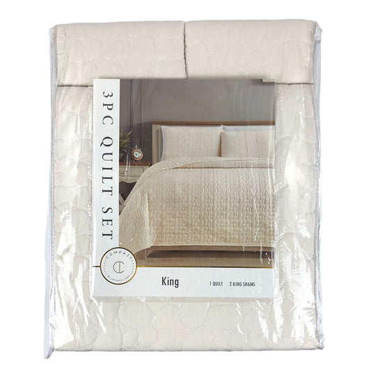 Sobrecama Be Artistic Pepple de 3 Piezas - KING