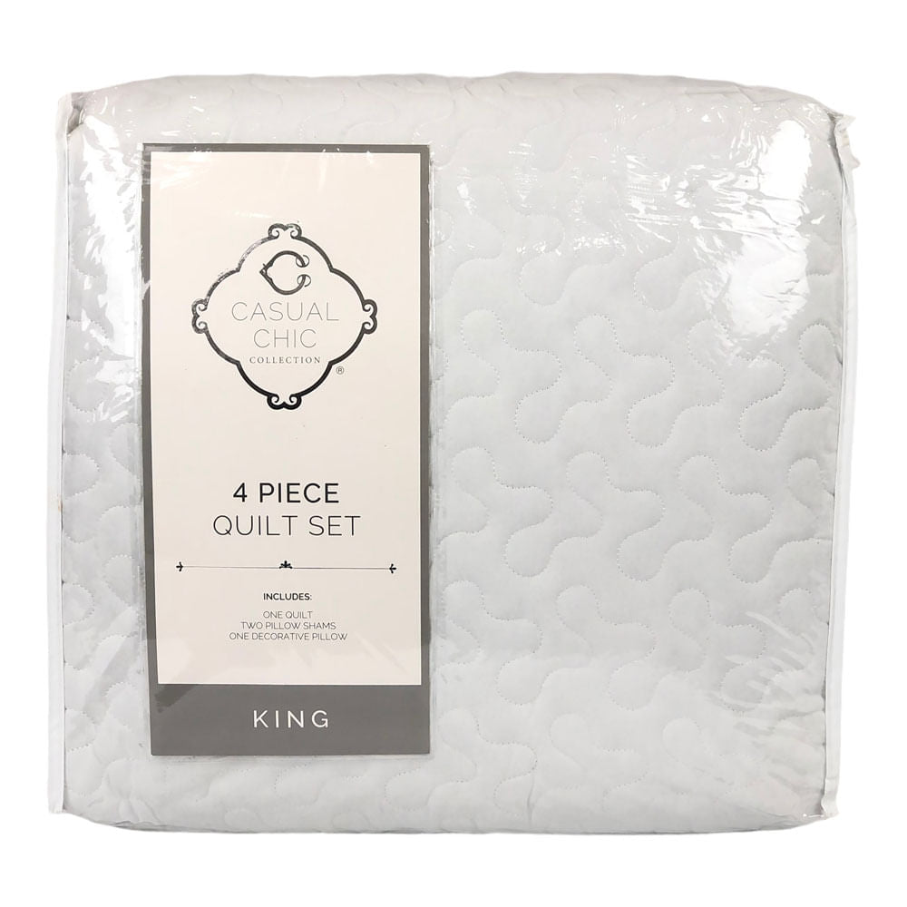 Sobrecama Sl Home Fashion Jackson 4 Piezas Azul - King
