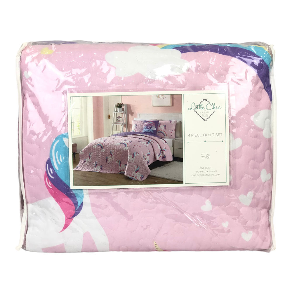 Sobrecama Sl Home Fashion Infantil Dream 4 Piezas Rosa - Full