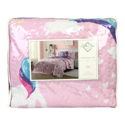 Sobrecama Sl Home Fashion Infantil Dream 4 Piezas Rosa - Full