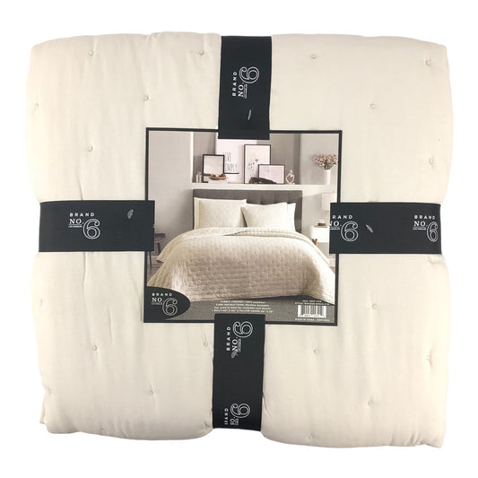 Sobrecama Sl Home Fashion Matisse 3 Piezas Marfil - Full/Queen