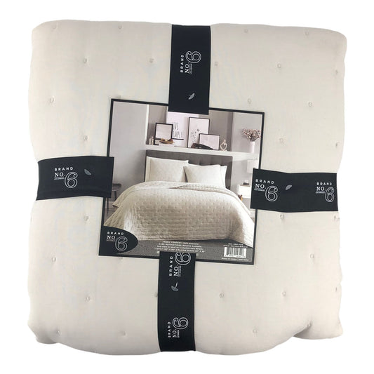 Sobrecama Sl Home Fashion Matisse 3 Piezas Marfil - King