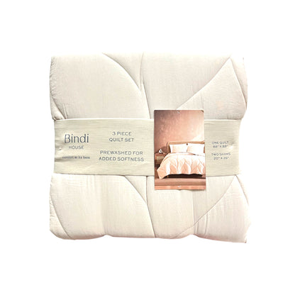 Sobrecama Bailee Sand Sl Home Fashion Set 3 Piezas - King