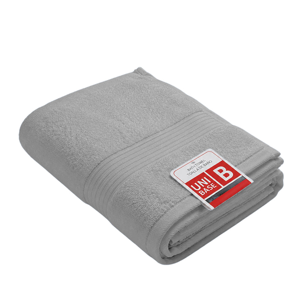 Toalla De Baño Ibiza 30” X 60” Gris - Unibase