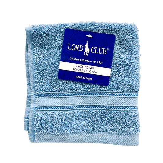 Toalla De Cara Marbella 13” X 13” Blue - Lord Club