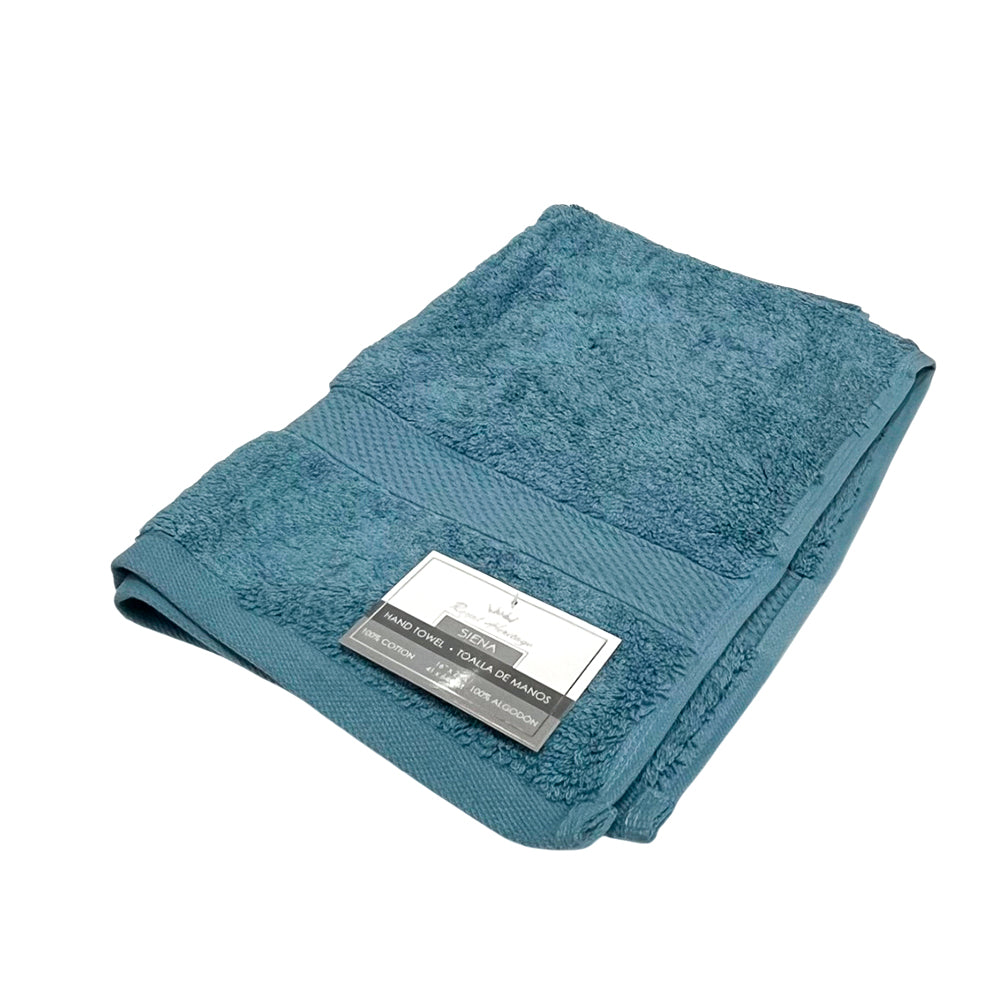 Toalla De Mano Siena 16” X 25” Blue - Royal Heritage