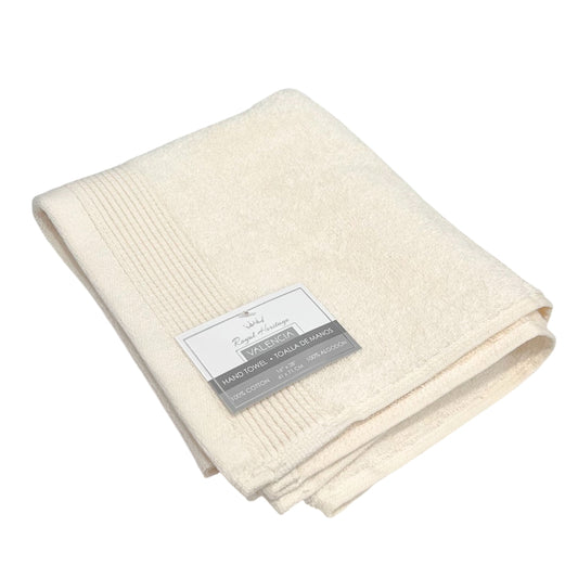 Toalla De Mano Valencia 16” X 28” Beige - Royal Heritage
