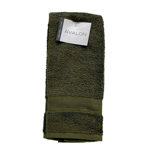 Toalla De Mano London 16” X 28” Verde Oliva - Avalon