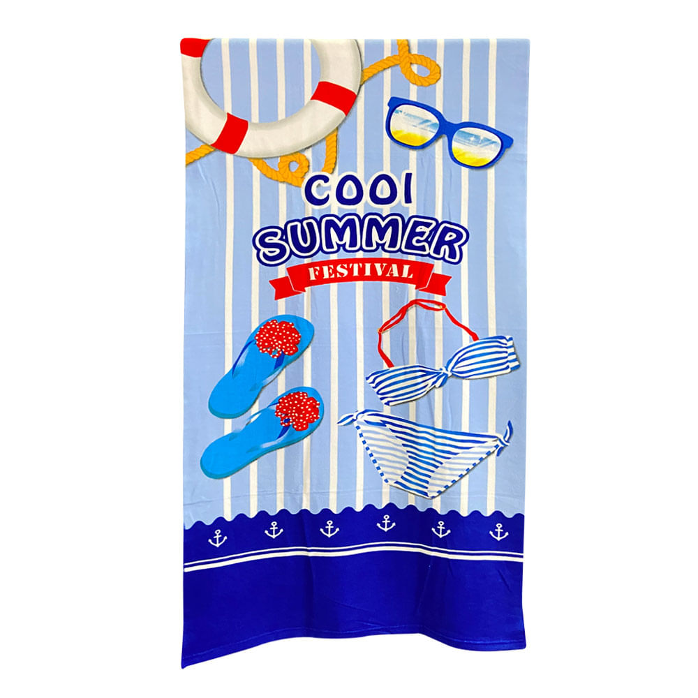 Toalla Playera Easy Home 70 x 150 cm - Surtido - Único